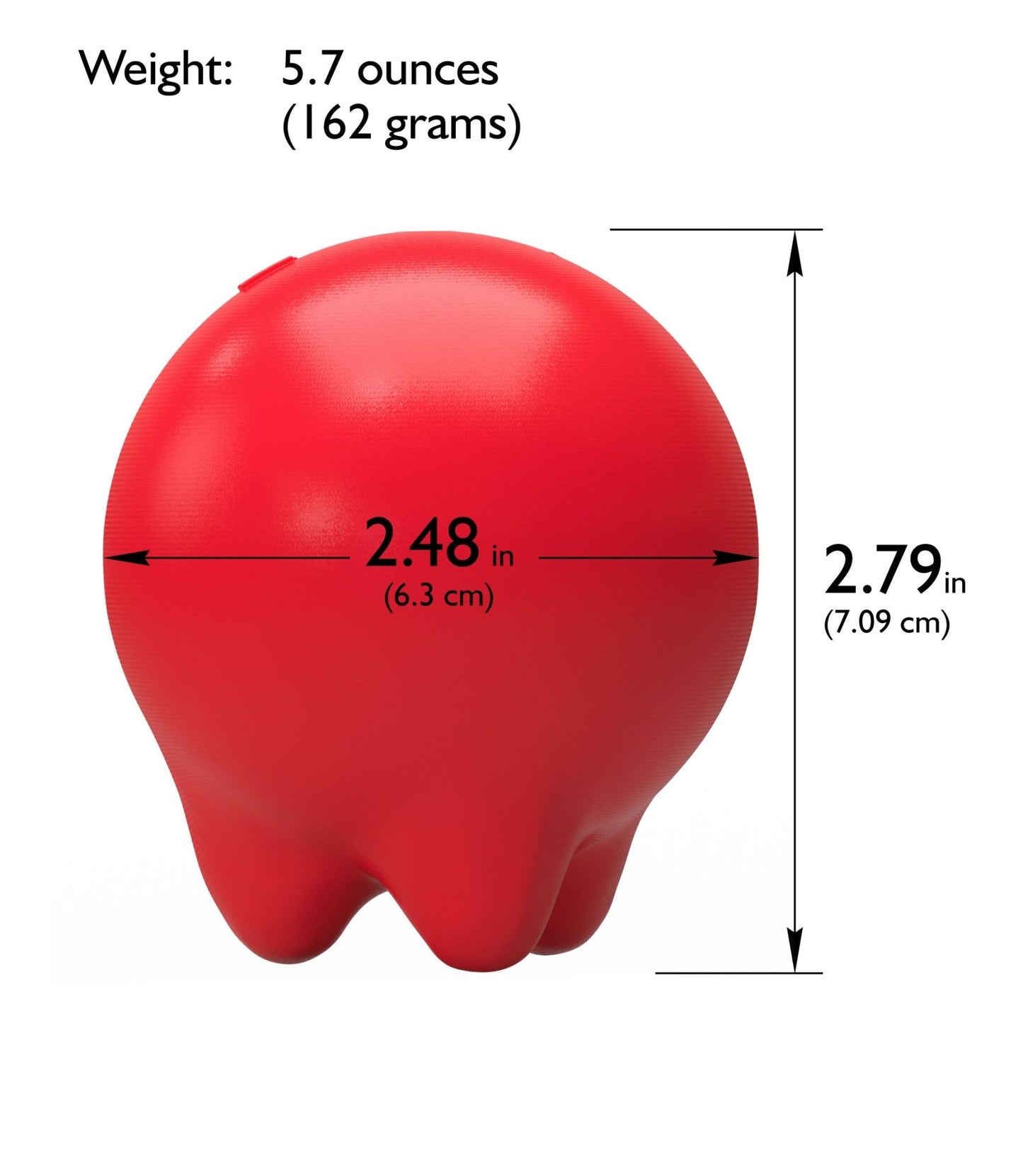 2.5 inch size-5.7 ounces weight-portability-small-hand held-comfortable in hand