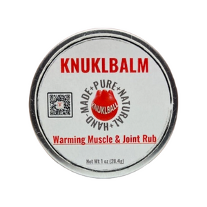 KNUKLBALM Warming Muscle & Joint Rub - 1oz tin with natural botanical formula for pain relief and massage therapy